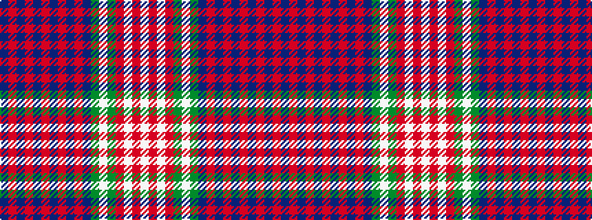 idealised woven sample of pattern BRBRBRBRBRBGWGRWRW