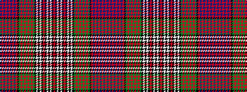 idealised woven sample of pattern BRBRBRBRBRKGRGRGRGRGKWKWKRKWKWKR
