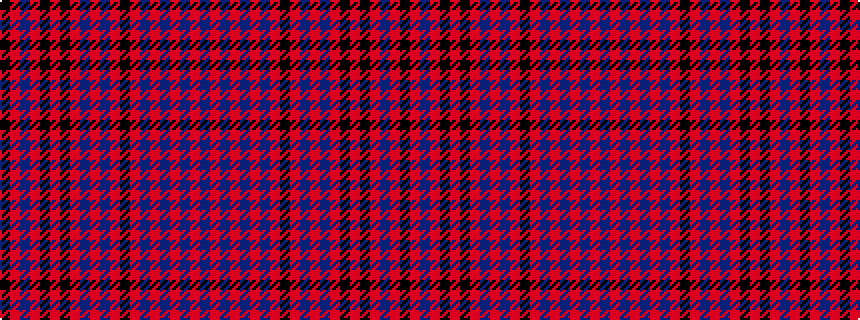 idealised woven sample of pattern BRBRBRBRKRBRBRKRKRBRK
