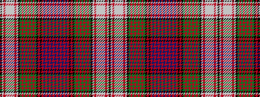 idealised woven sample of pattern BRBRBRBRKRKGRGRGRGRGKWRWWWWWRWK