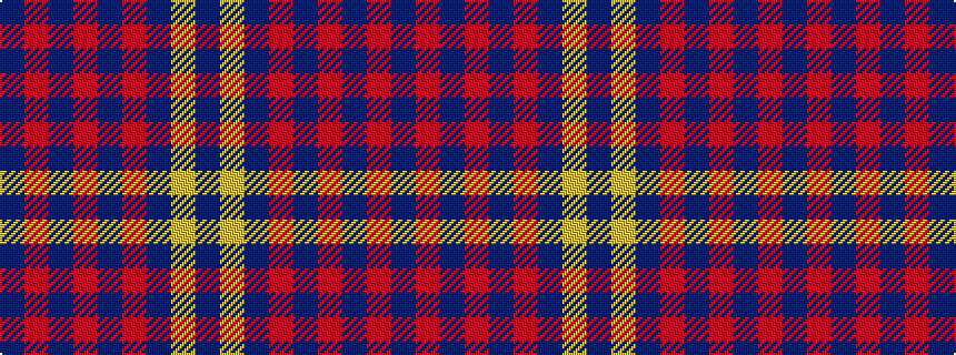 idealised woven sample of pattern BRBRBRBYB