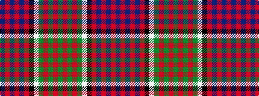 idealised woven sample of pattern BRBRBRKWGRGRG