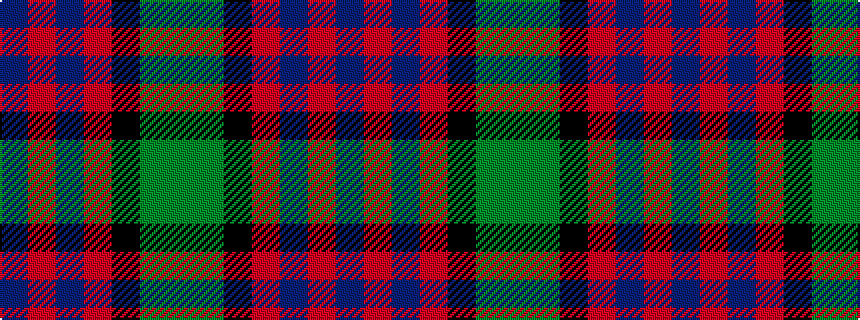 idealised woven sample of pattern BRBRKGG