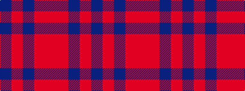idealised woven sample of pattern BRBRR