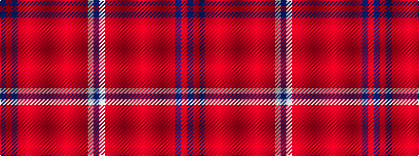 idealised woven sample of pattern BRBRRRRRRRRRRRRWB