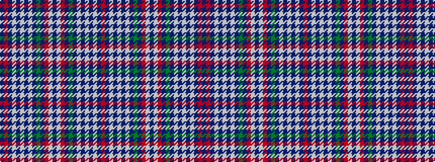 idealised woven sample of pattern BRBWBWBWBGBRWBWRBGBWBWBWBR