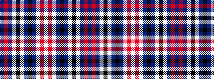 idealised woven sample of pattern BRBWKWBKBWRW
