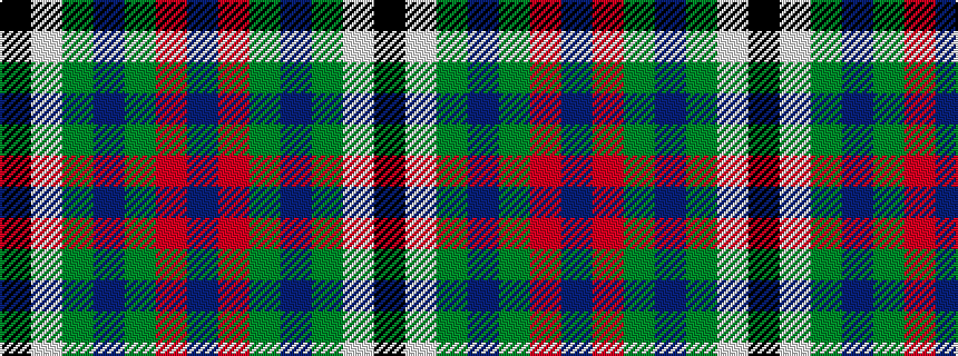 idealised woven sample of pattern BRGBGWK