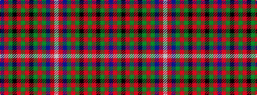 idealised woven sample of pattern BRGKRGRKGRGBRW