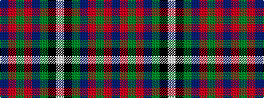 idealised woven sample of pattern BRGRBGKW