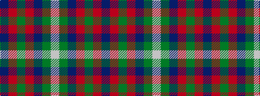 idealised woven sample of pattern BRGRBGW