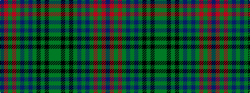 idealised woven sample of pattern BRGRGBGBGKGKGG