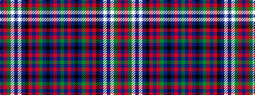 idealised woven sample of pattern BRGWBWBKRBRGBKBRBG