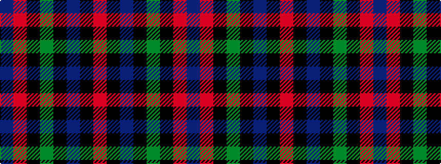 idealised woven sample of pattern BRKGKBKR