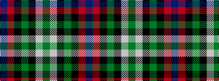 idealised woven sample of pattern BRKGKWG