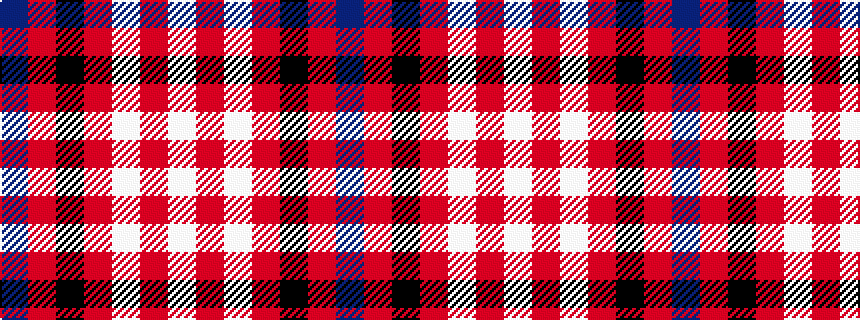 idealised woven sample of pattern BRKRWRW