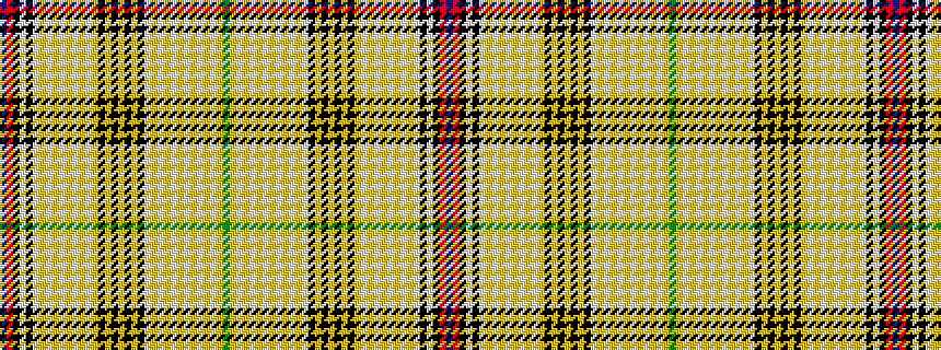 idealised woven sample of pattern BRKWKWYWYWYWYWYKYKYKYKWYWYWYWYWYWYG