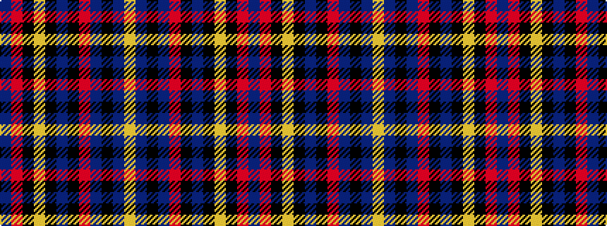 idealised woven sample of pattern BRKYKBKRBKBY