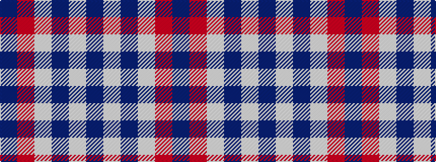 idealised woven sample of pattern BRWBWB