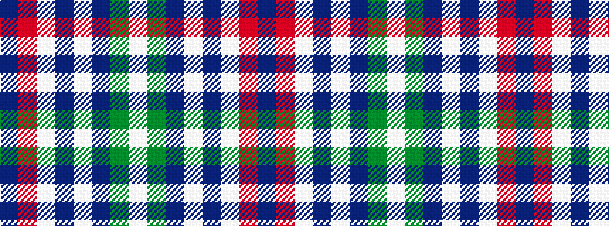 idealised woven sample of pattern BRWBWBGW
