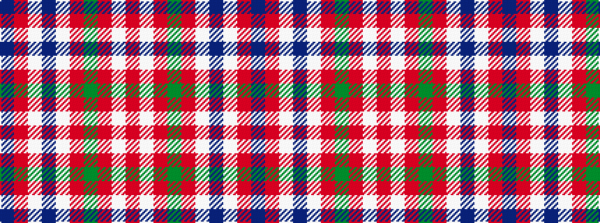 idealised woven sample of pattern BRWBWRGRWR