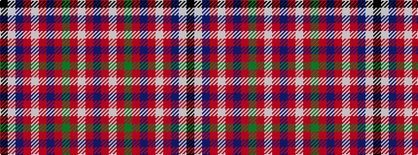 idealised woven sample of pattern BRWRGRBRWRBWK