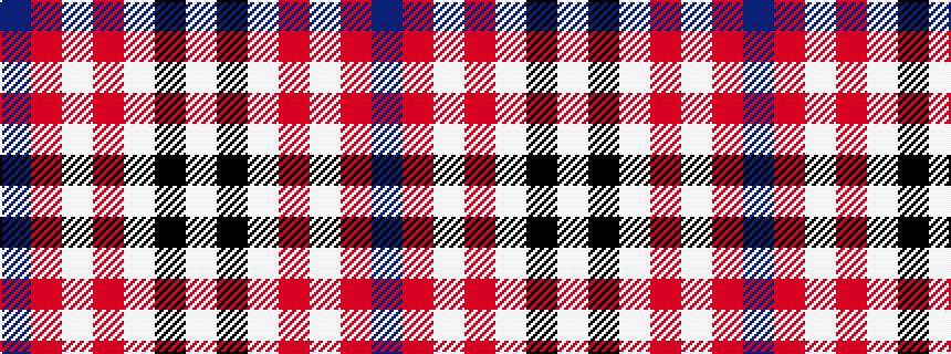 idealised woven sample of pattern BRWRWKW