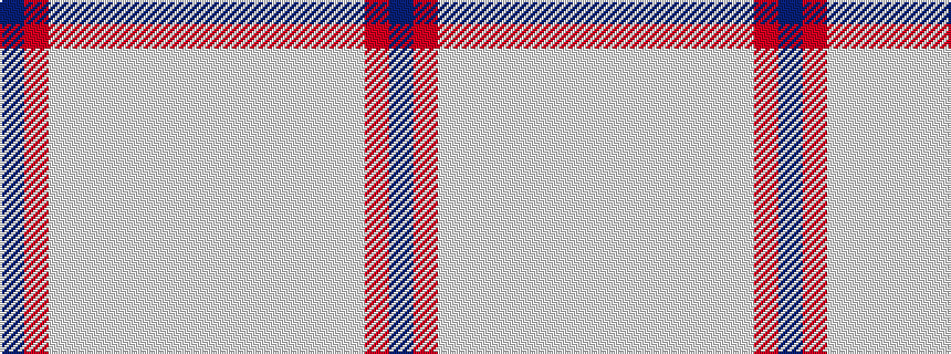 idealised woven sample of pattern BRWWWWWWW