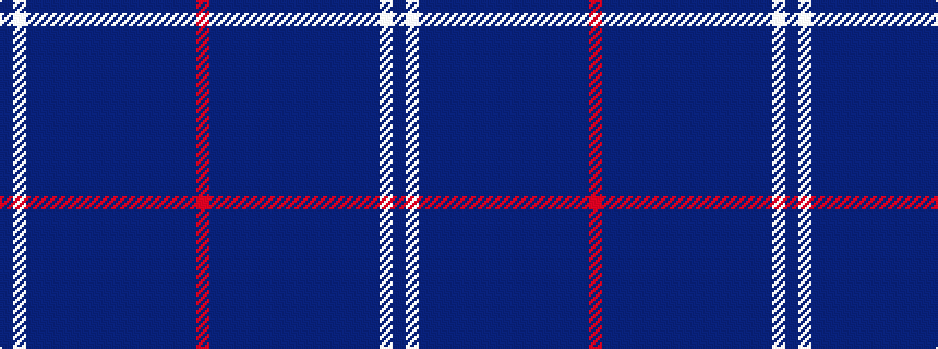 idealised woven sample of pattern BWBBBBBBBBBBBBBR