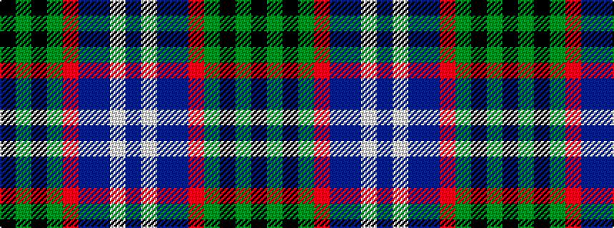 idealised woven sample of pattern BWBBRGKGK