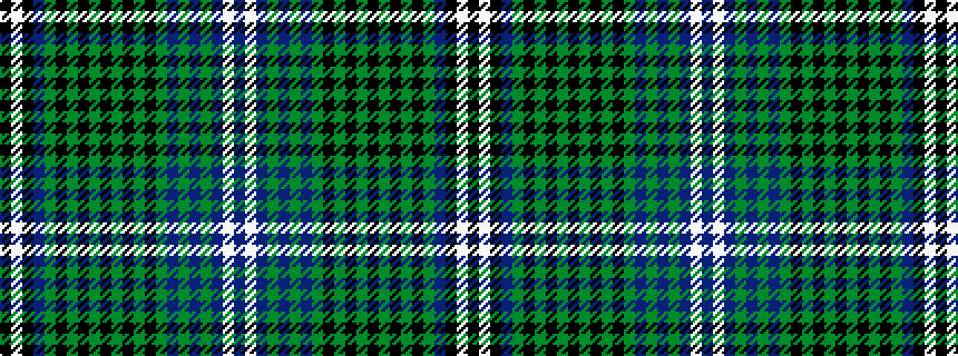 idealised woven sample of pattern BWBGBGBGKGKGKGKGKGBKWK