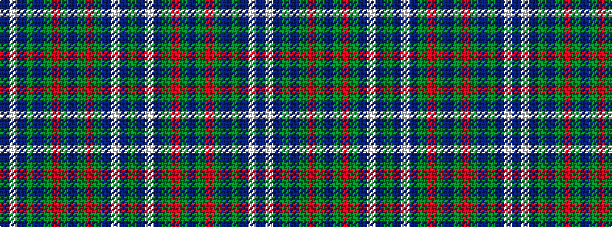 idealised woven sample of pattern BWBGBGRGBGRGBWBG
