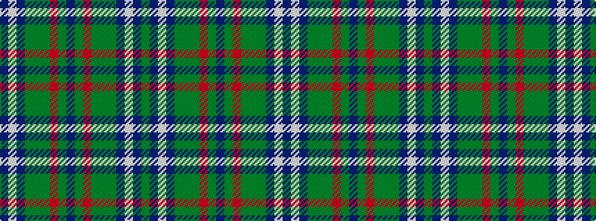 idealised woven sample of pattern BWBGGGRGBGRGGGBWBG