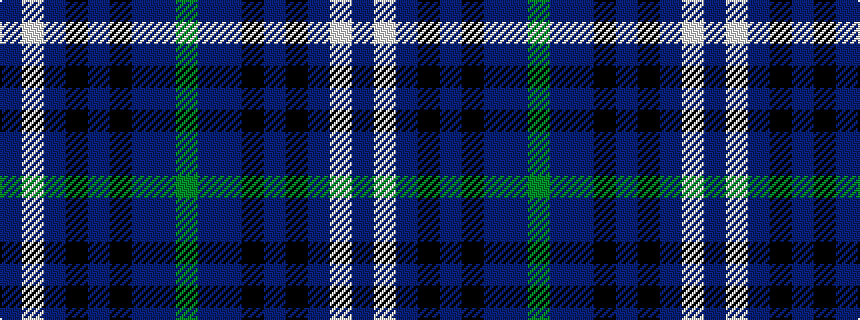idealised woven sample of pattern BWBKBKBBG