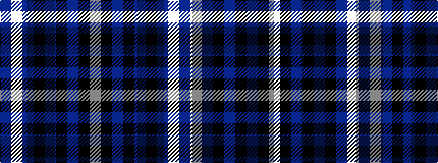 idealised woven sample of pattern BWBKBKBKW