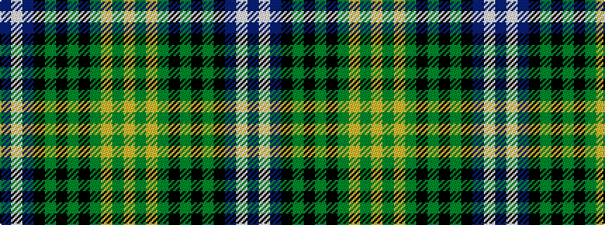 idealised woven sample of pattern BWBKGKGKGYGY
