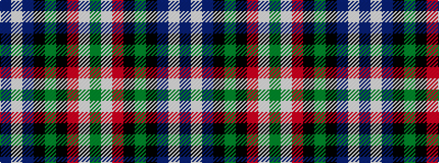 idealised woven sample of pattern BWBKGKRWG