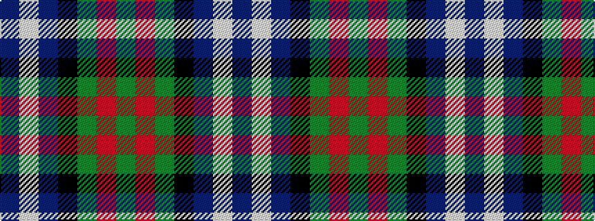 idealised woven sample of pattern BWBKGRG