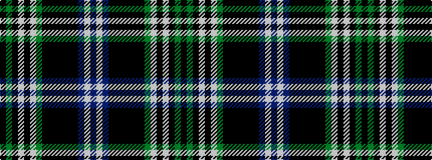 idealised woven sample of pattern BWBKKKKKKGWKWKGK
