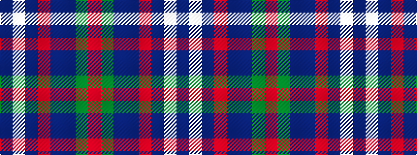 idealised woven sample of pattern BWBRBBGR
