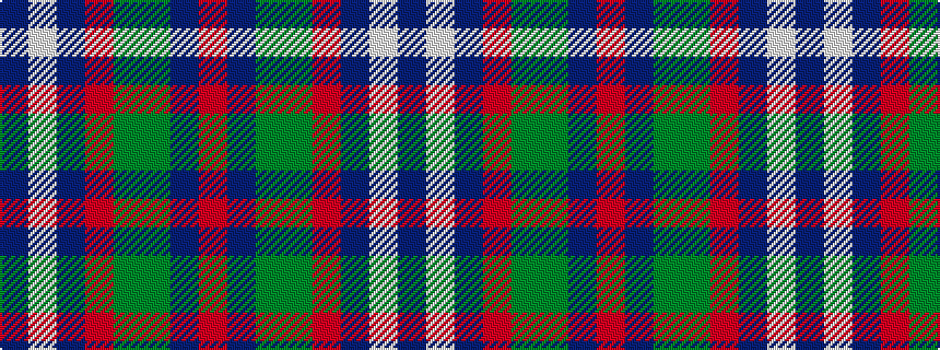 idealised woven sample of pattern BWBRGGBR