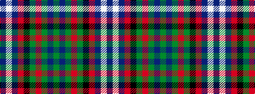 idealised woven sample of pattern BWBRKGRGBG
