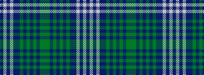 idealised woven sample of pattern BWBWBBGBGBGBGG
