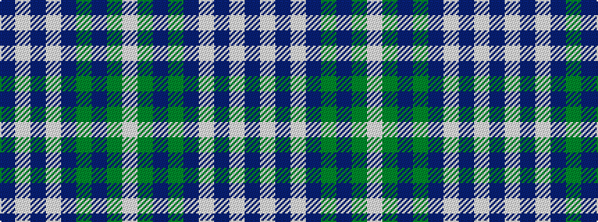 idealised woven sample of pattern BWBWBGBGW