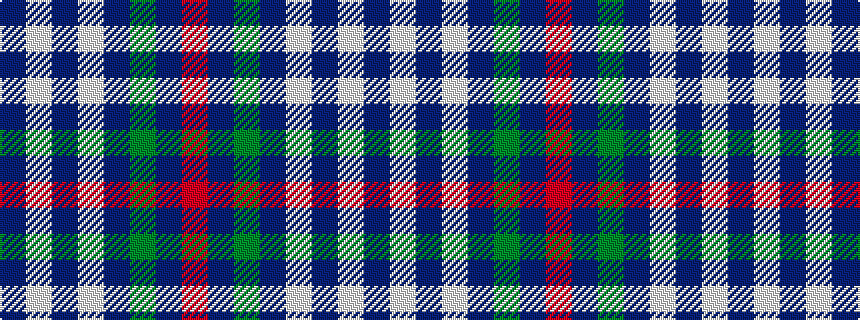 idealised woven sample of pattern BWBWBGBR
