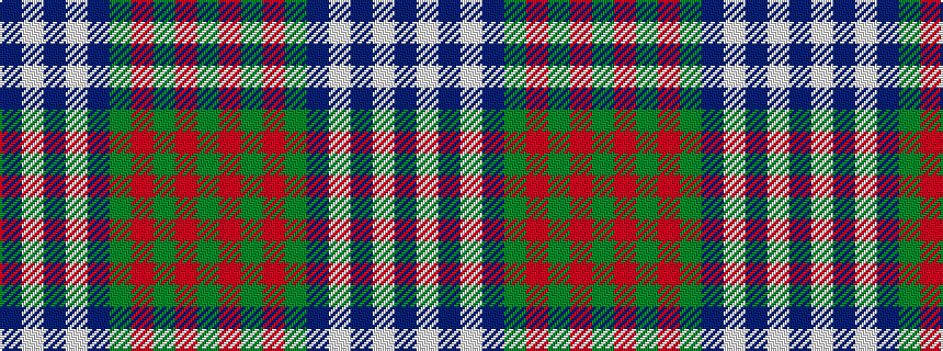 idealised woven sample of pattern BWBWBGRGRG