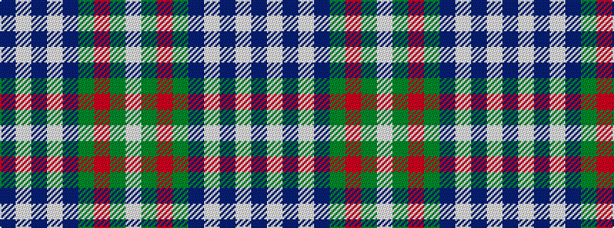 idealised woven sample of pattern BWBWBGRGW