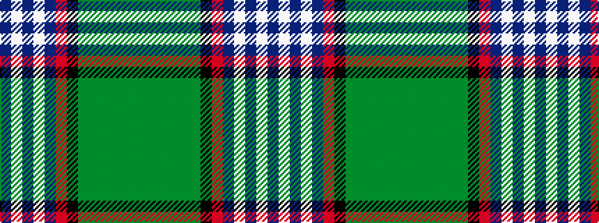 idealised woven sample of pattern BWBWBRKGGGGGG