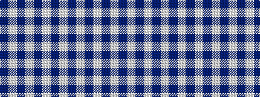 idealised woven sample of pattern BWBWBWB