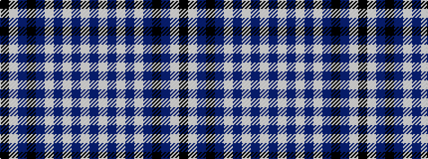 idealised woven sample of pattern BWBWBWBKBWK